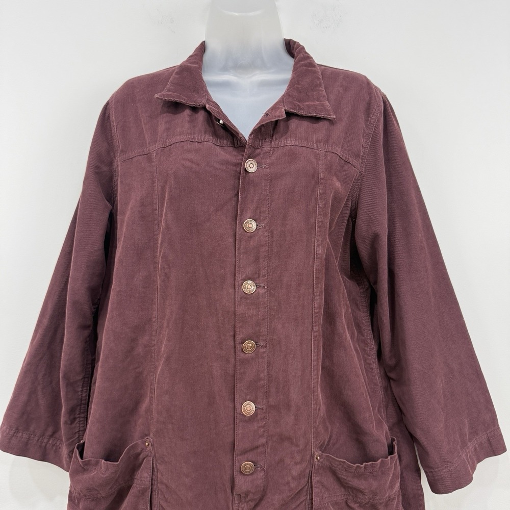 We The Free Margarita Cord Jumpsuit S Wine Oversized Country Indie Boho Grunge - Picture 10 of 16
